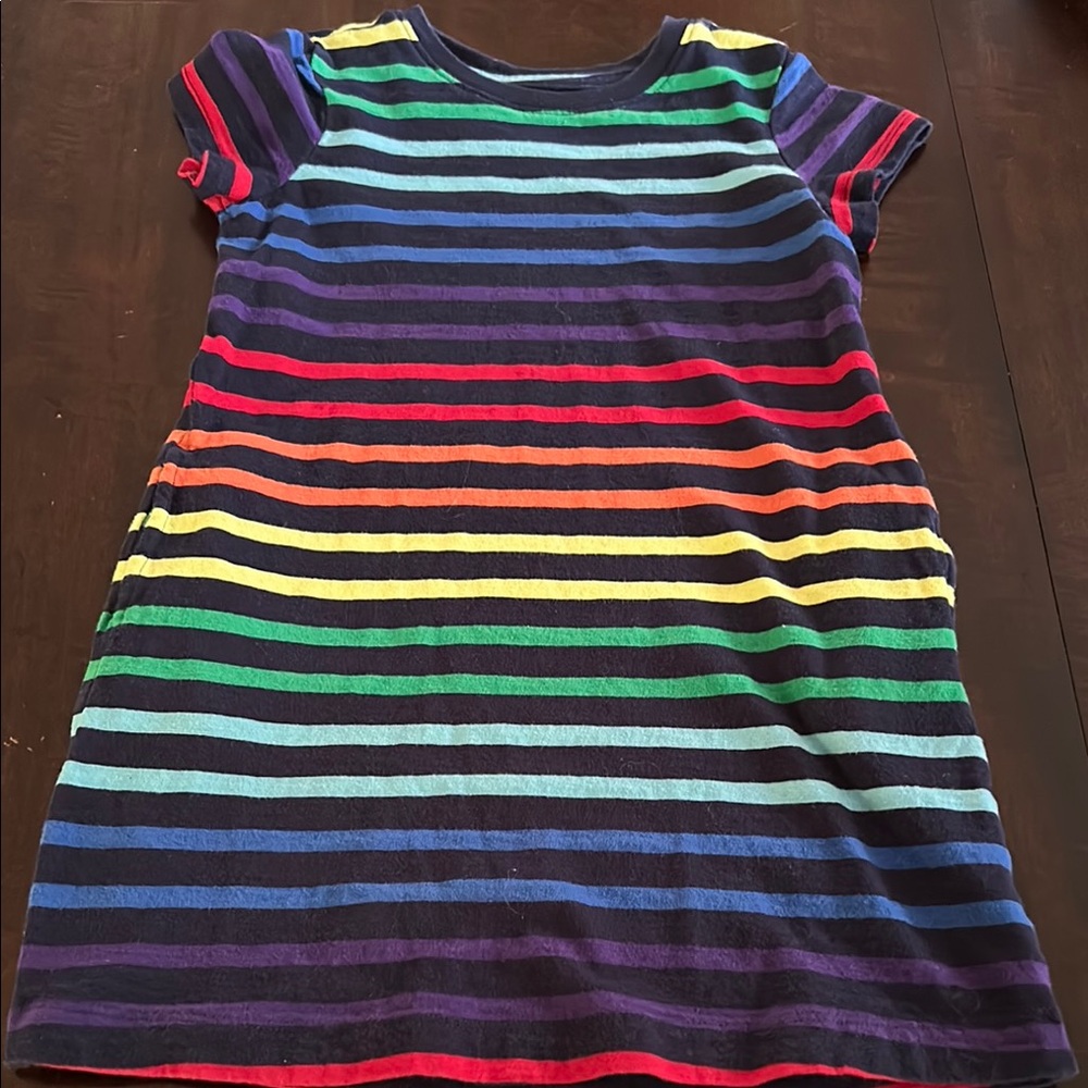Primary Colorful Striped Dress